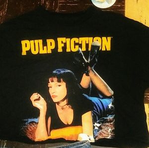 Pulp Fiction long sleeved cropped top